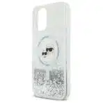 Karl Lagerfeld Case Iphone 16 Plus 6 7" Klhmp16mlgkcsgh Transparent Hard Liquid Glitter Karl&choupette Head Magsafe - Image 6